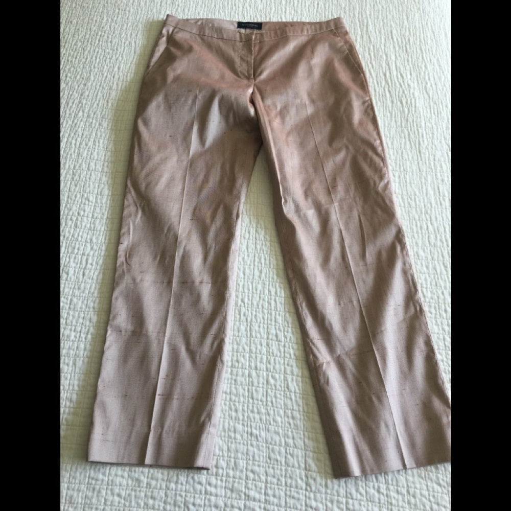 Like New Piazza Sempione iridescent pink dupioni silk pants